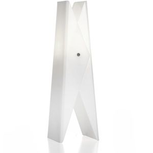 table lamp / contemporary / acrylic / white