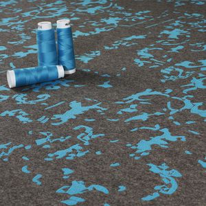 contemporary rug / patterned / polyester / wool