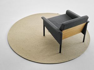 contemporary rug / plain / jute / rectangular