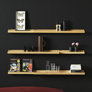 wall-mounted shelf / contemporary / oak / birch