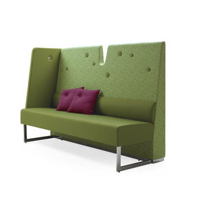 modular upholstered bench / bistro / contemporary / fabric