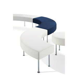 modular upholstered bench / contemporary / leather / commercial