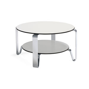 contemporary coffee table / oak / MDF / steel