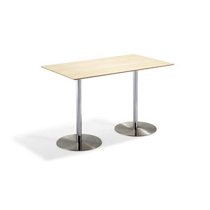contemporary boardroom table / oak / rectangular / with integrated electrical outlet