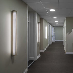 contemporary wall light / painted metal / lacquered metal / sheet metal