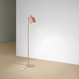 floor-standing lamp / contemporary / aluminum / steel