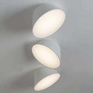 contemporary ceiling light / round / aluminum / acrylic