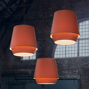 pendant lamp / contemporary / fabric / acrylic