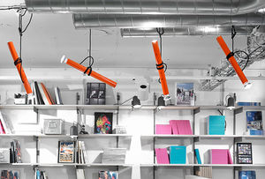 pendant lamp / original design / painted steel / painted metal