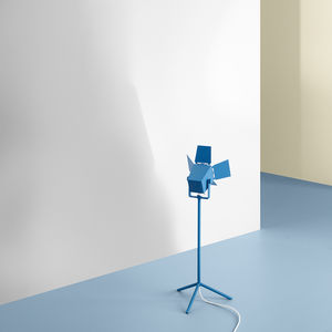 table lamp / original design / aluminum / steel