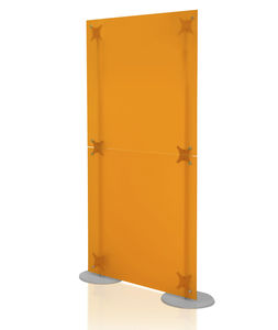 floor-mounted office divider / plastic / modular