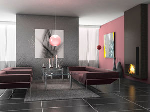 wall paint / metallic effect