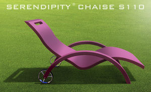 contemporary sun lounger / polyethylene / indoor / garden