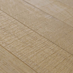 engineered parquet floor / glued / oak / rough sawn