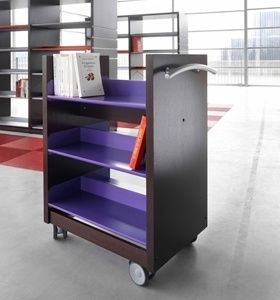 shelf on casters / contemporary / wooden / commercial