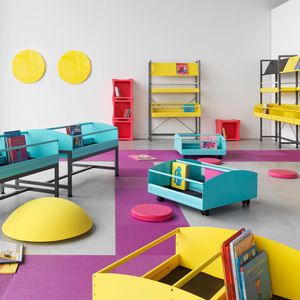 contemporary bookcase / kindergarten / for professional use / wooden