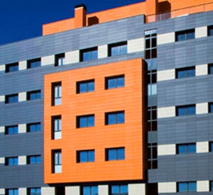 ceramic cladding / smooth / grooved / sheet