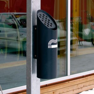 pedestal ashtray / steel / for outdoor use / for public spaces