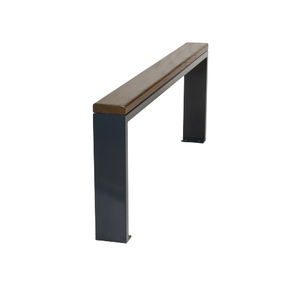 public bench / contemporary / wooden / metal