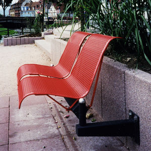 metal beam chairs / 3-seater / 2-person / outdoor