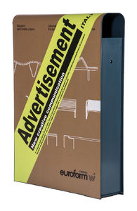public trash can / sheet steel / contemporary