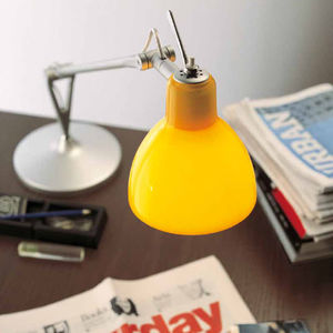 desk lamp / contemporary / aluminum / glass