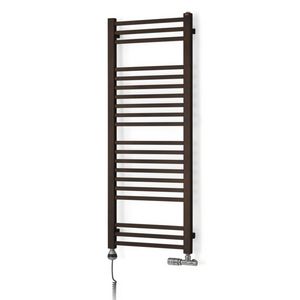 hot water towel radiator / electric / metal / chrome