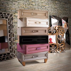 original design chiffonier / lacquered wood / beige