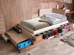 double bed / contemporary / child's unisex / combined