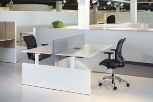 workstation desk / wooden / laminate / contemporary