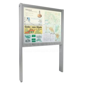 wall-mounted display panel / outdoor / magnetic / aluminum