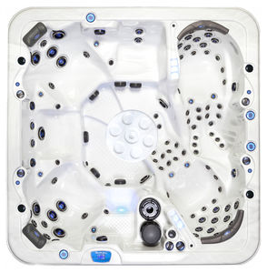 above-ground hot tub / square / 6-person