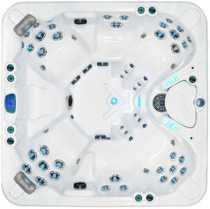 above-ground hot tub / square / 6-person