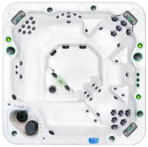 above-ground hot tub / square / 7-person