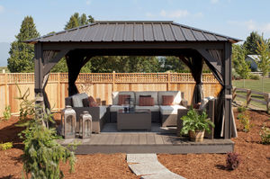 wooden gazebo