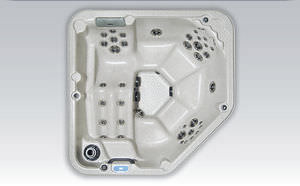built-in hot tub / corner / 4-seater