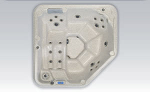 built-in hot tub / corner / 4-seater
