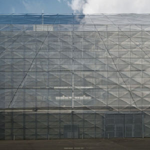 expanded sheet metal / steel / facade / with diamond-shaped perforations
