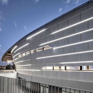 expanded sheet metal / carbon steel / aluminum / for facade cladding