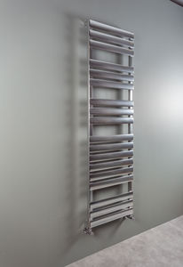 hot water towel radiator / electric / metal / contemporary