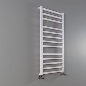 hot water towel radiator / electric / metal / contemporary