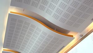 plaster suspended ceiling / tile / acoustic / perforated