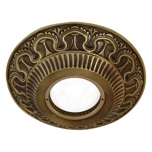 traditional ceiling light / round / brass / LED