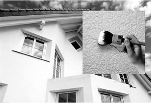 facade paint / exterior / silicone resin-based / water-repellent