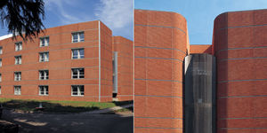 panel curtain wall / reinforced concrete / with integrated insulation