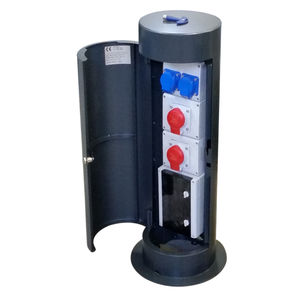 electrical distribution bollard / stainless steel