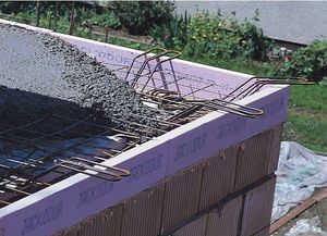 polystyrene formwork block / for flooring / insulating