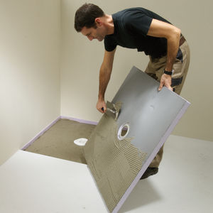 rectangular shower base / extruded polystyrene / extra-flat