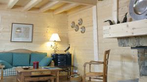 wall-mounted paneling / for ceilings / fir