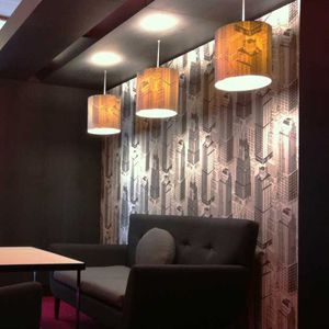contemporary lampshade / fabric